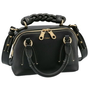Chloe Daria Small Shoulder Bag Leather Black